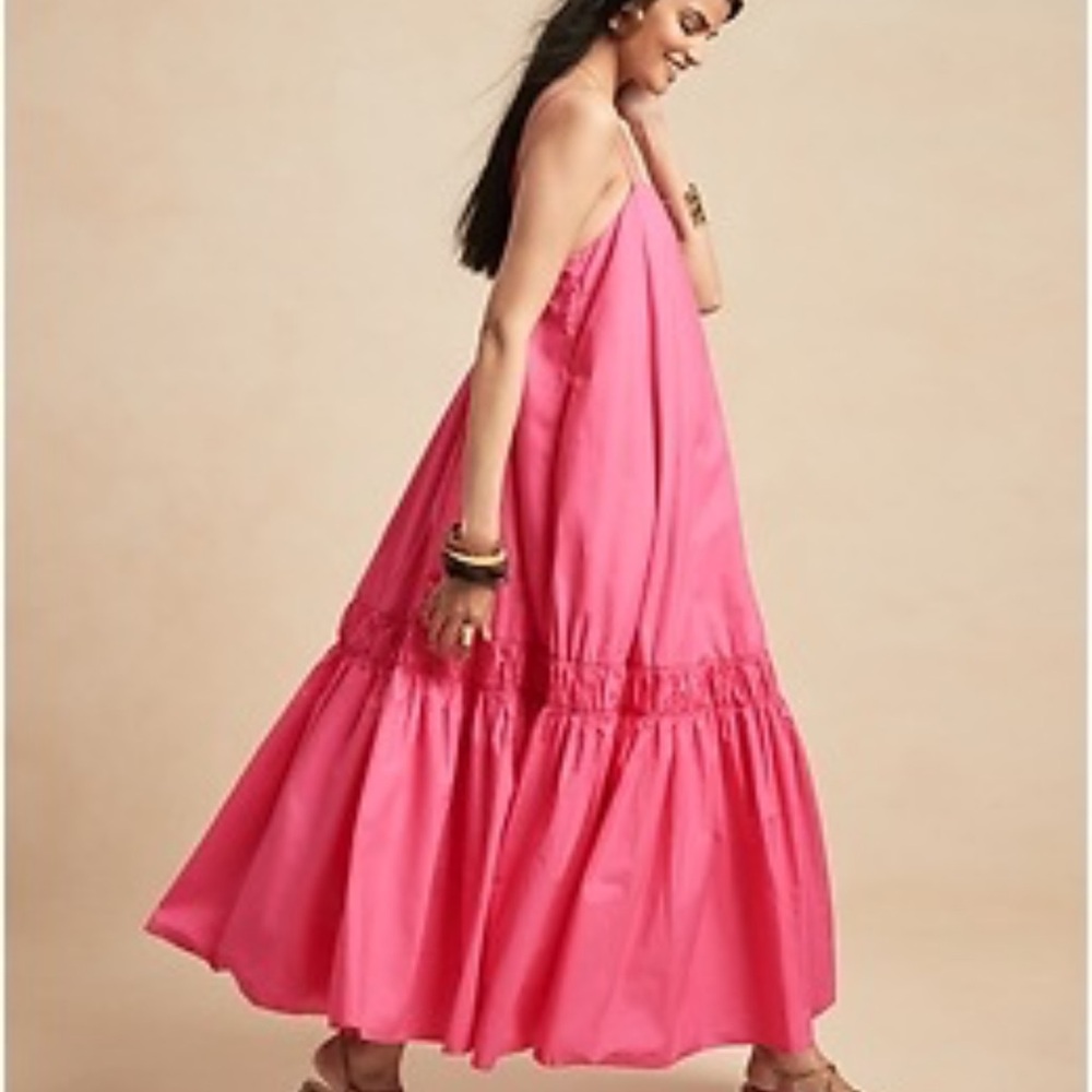 BANANA REPUBLIC-POPLIN  MAXI DRESS